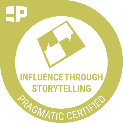 Influence through storytelling badge