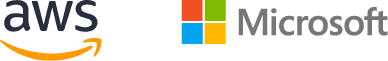 AWS and Microsoft Logos