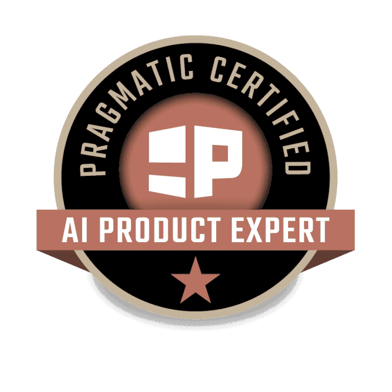 Pragmatic Institute AI Product Expert Certification Badge