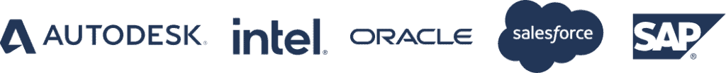 Trusted by: autodesk, oracle, intel, salesforce, sap