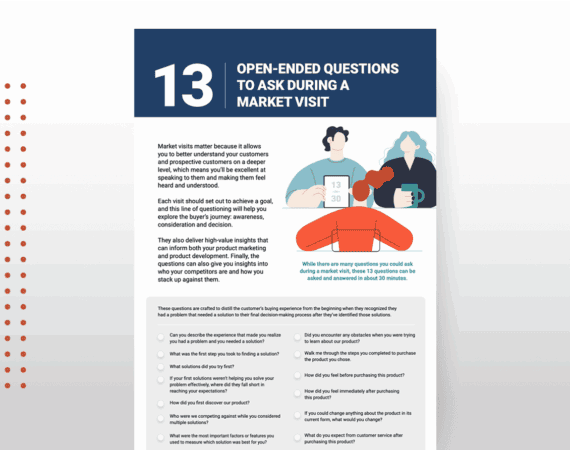 list of 13 things product managers should be asking the market