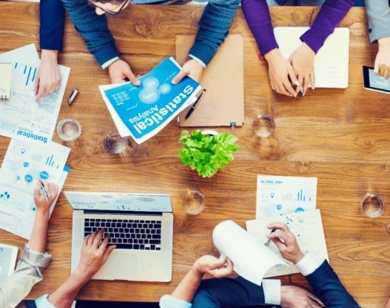 Group of business people in a meeting
