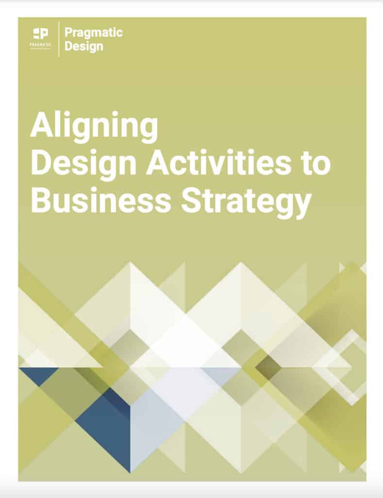 Aligning Design Activities to Business Strategy Ebook Cover