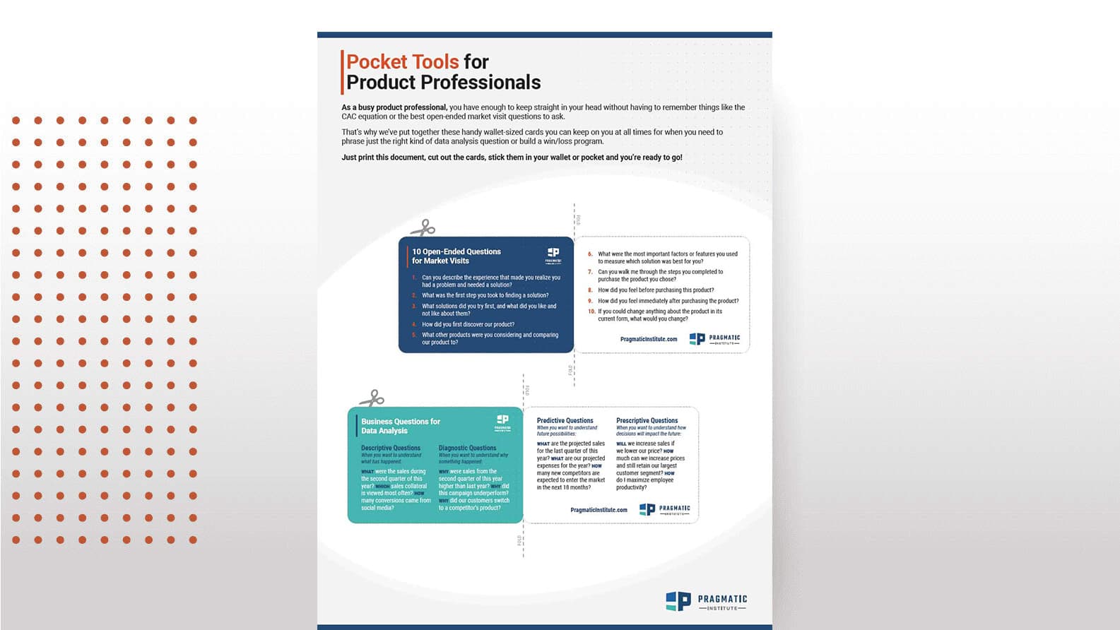 Pocket tools for product professionals