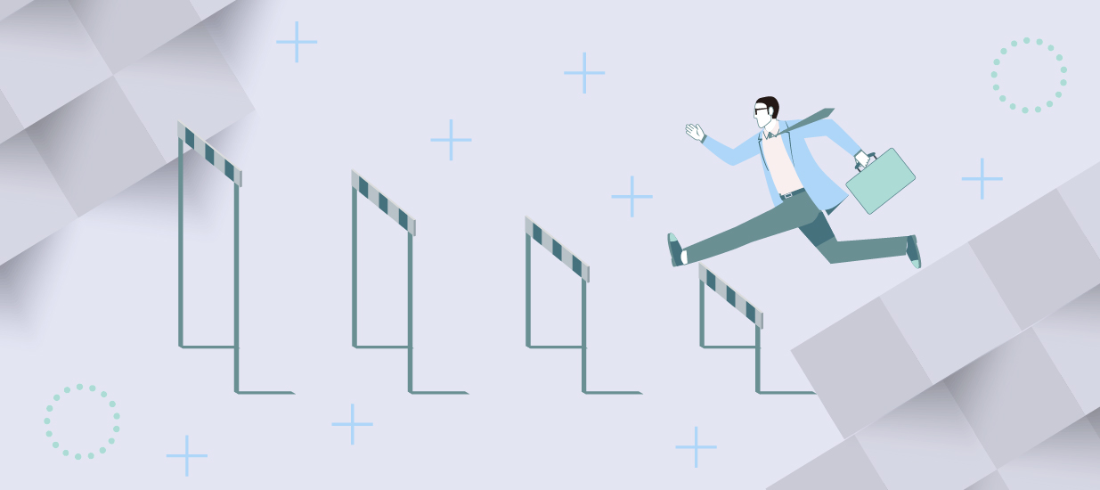 graphic illustrating four hurdles to product launch success