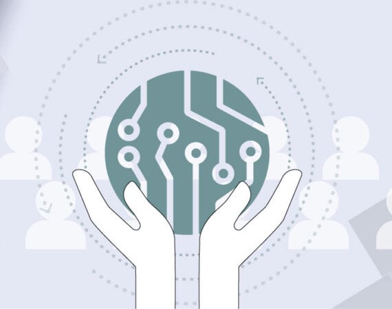 graphic depicting using AI for human centric products