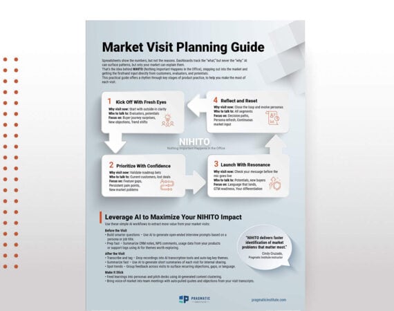 Cover for a Market Visit Planning Guide Infographic