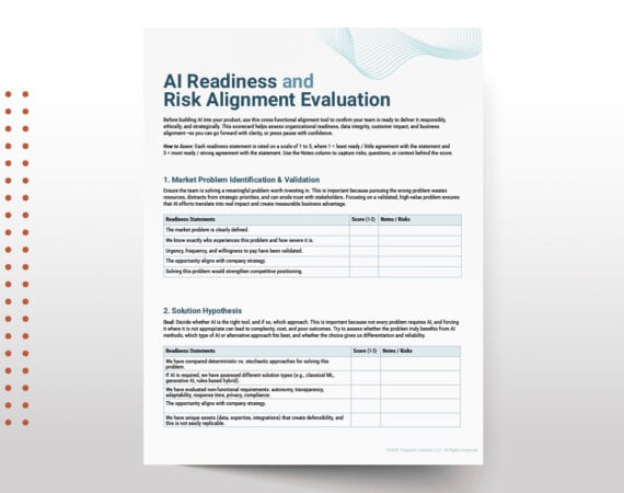AI readiness evaluation infographic cover