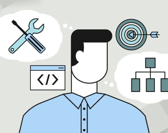 Graphic depicting LInkedIns replacement of product manager track with a builder track