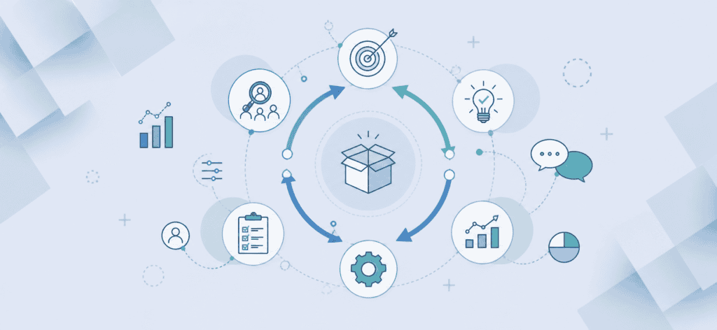 graphic depicting product lifecycle management