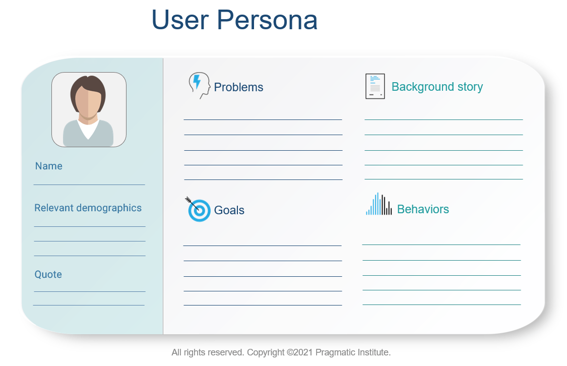 user persona to understand target market