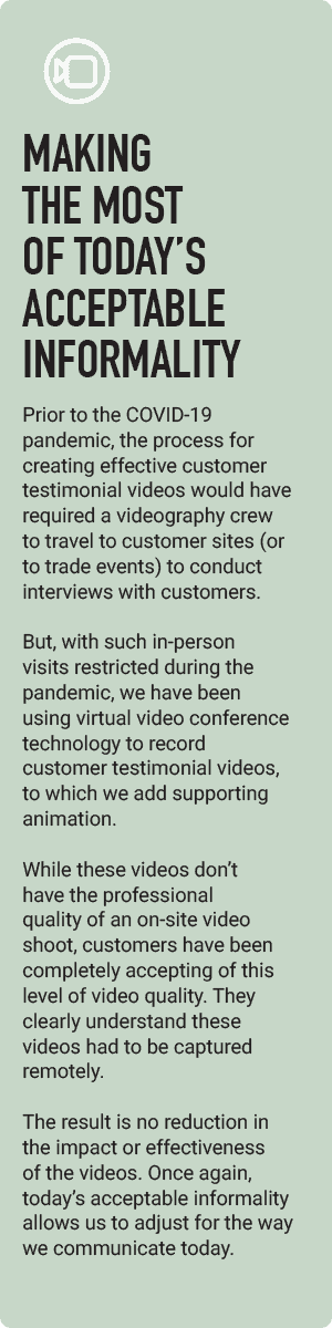 using video conferences for testimonials