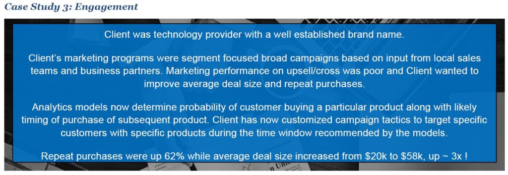 Customer engagement Stage case study harish krishnamurthy sciata