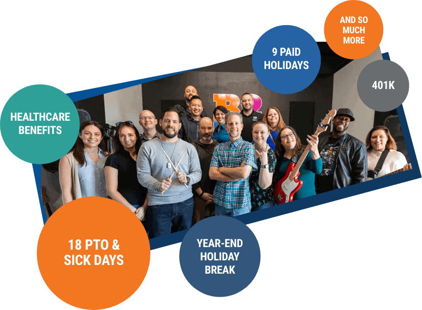 Pragmatic Institute Team and some company benefits include healthcare, PTO and more