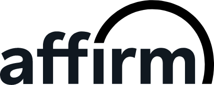 The logo for Affirm, a buy now pay later option.