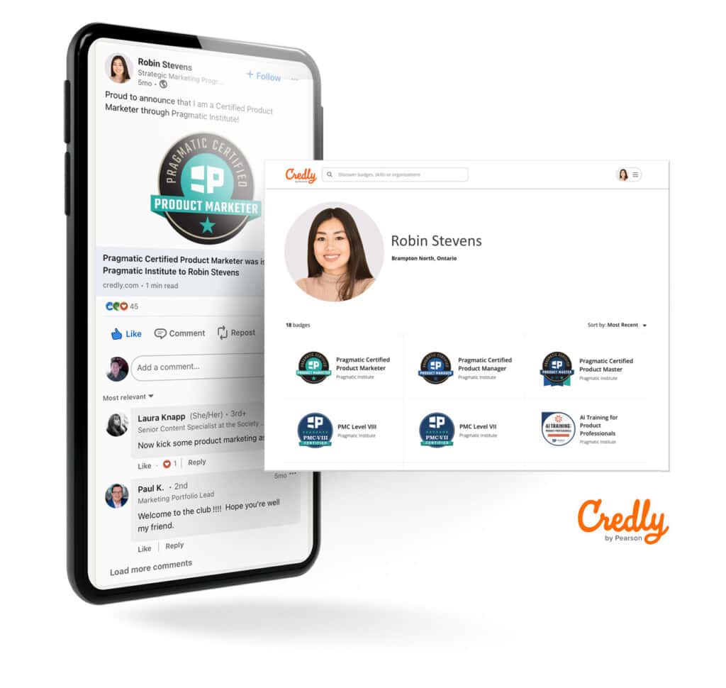 Share your Pragmatic certifications with Credly.